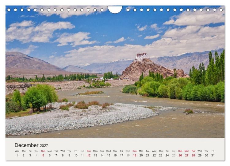 Produktbild: Buddhist Impressions of Ladakh (Wall Calendar 2027 DIN A4 landscape), CALVENDO 12 Month Wall Calendar