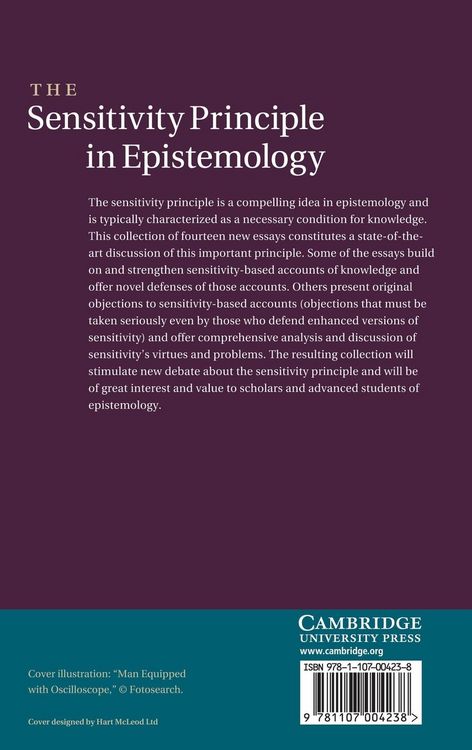 Produktbild: The Sensitivity Principle in Epistemology