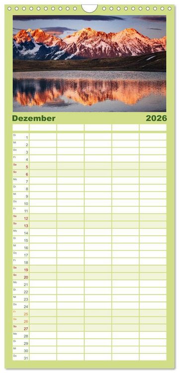 Produktbild: Familienplaner 2026 - Georgien - Einmalige Landschaften mit 5 Spalten (Wandkalender, 21 x 45 cm) CALVENDO