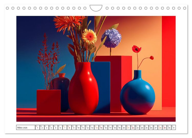 Produktbild: Bl&uuml;ten der Zeit (Wandkalender 2026 DIN A4 quer), CALVENDO Monatskalender