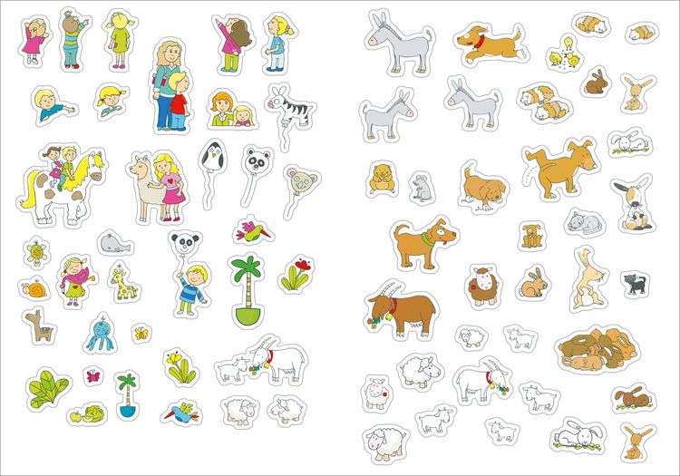 Produktbild: Gro&szlig;es Sticker-Buch. Zoo