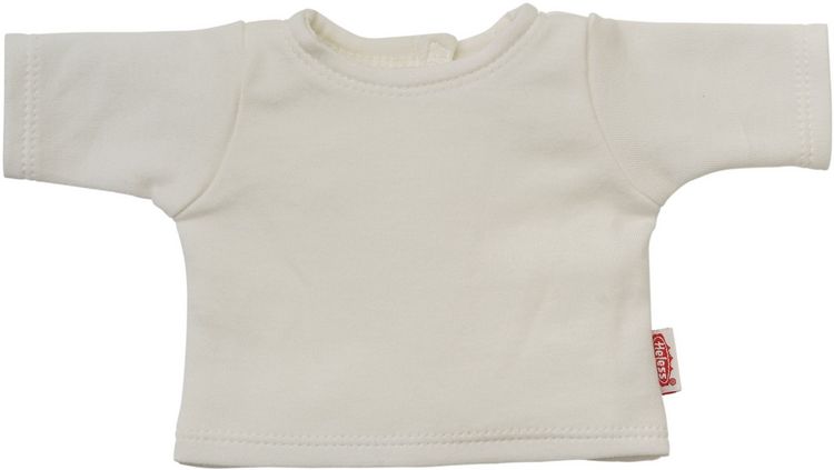 Produktbild: Puppen-Latzhose aus 100 % Bio-Baumwolle, salbeigr&uuml;n, mit wei&szlig;em T-Shirt, 2-teili