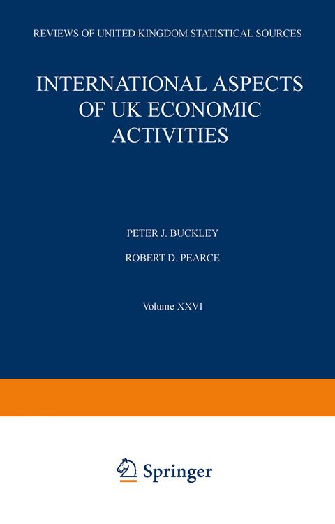 Produktbild: International Aspects of UK Economic Activities