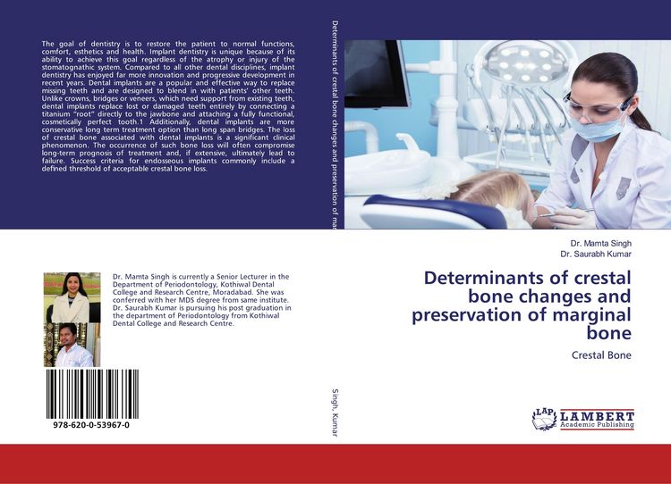 Produktbild: Determinants of crestal bone changes and preservation of marginal bone