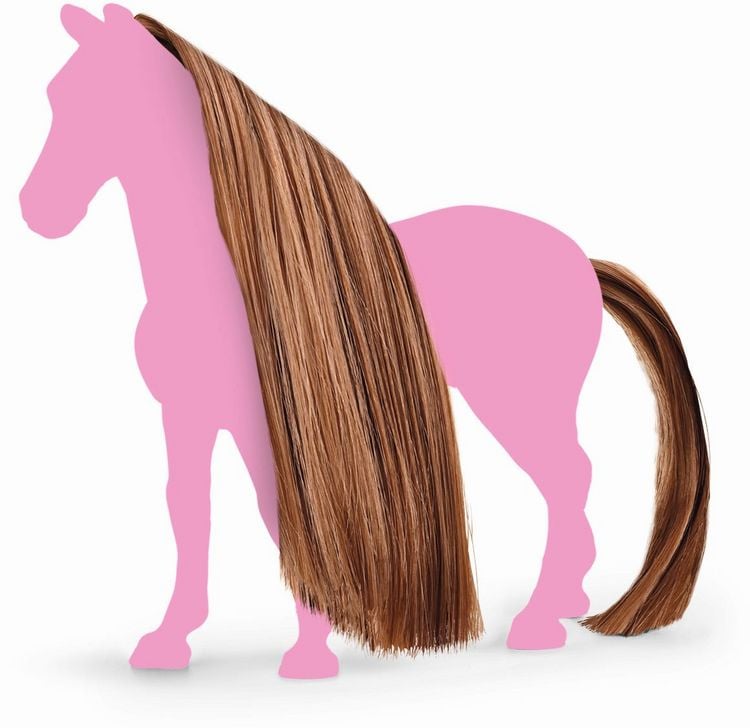 Produktbild: schleich&reg; 42651 - Horse Club, Haare Beauty Horses Choco, Wechsel-Haar-Set M&auml;hne+Schweif