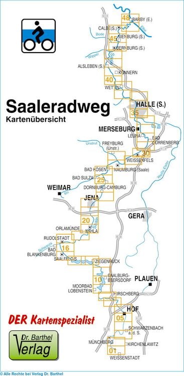 Produktbild: Saale-Radwanderweg 1 : 50 000
