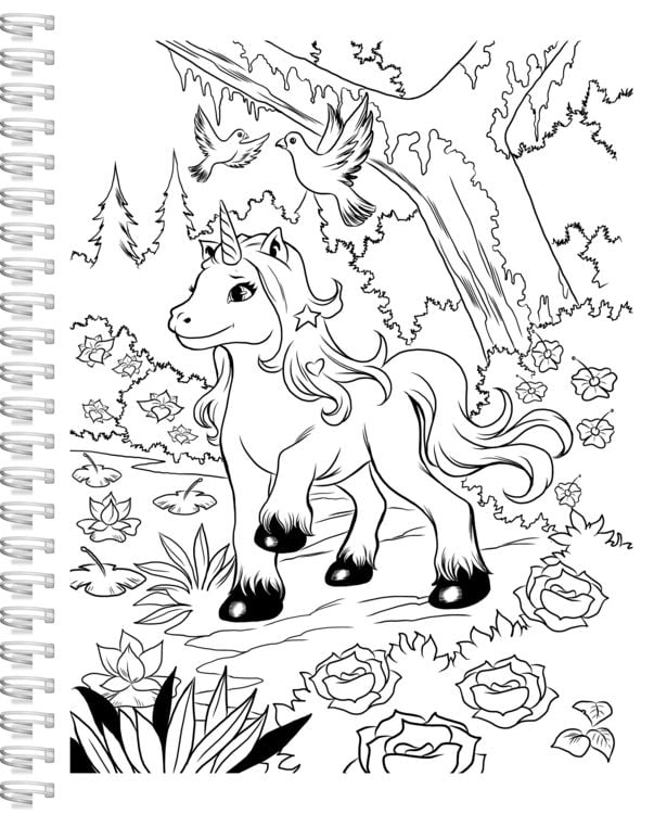 Produktbild: Einhorn-Malbuch