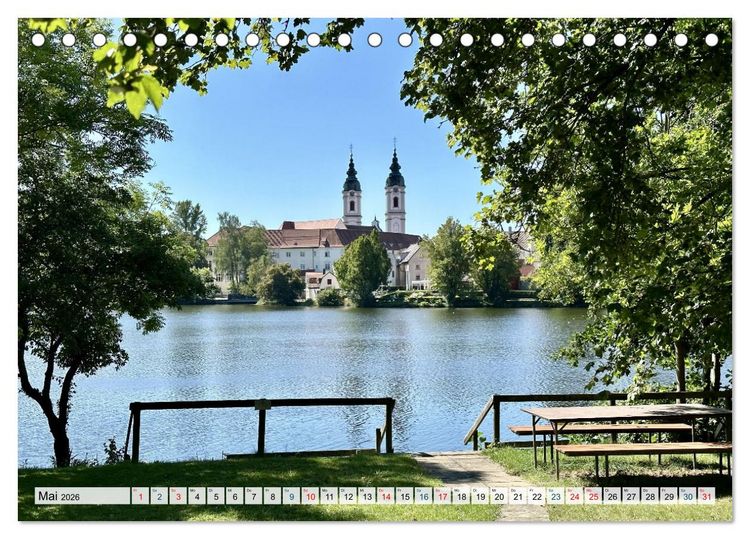 Produktbild: S&uuml;ddeutschland im Fokus (Tischkalender 2026 DIN A5 quer), CALVENDO Monatskalender
