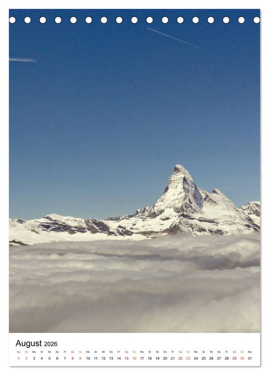 Produktbild: Horu Matterhorn im Hochformat (Tischkalender 2026 DIN A5 hoch), CALVENDO Monatskalender