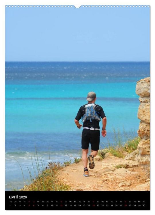 Produktbild: Trail Running Passion et &eacute;motion (Calendrier mural 2026 DIN A2 horizontal) calendrier de bureau