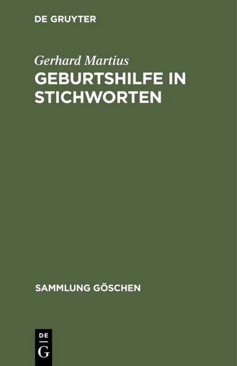 Produktbild: Geburtshilfe in Stichworten