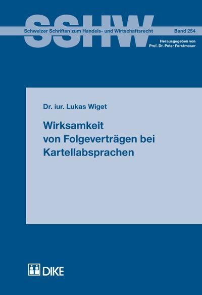 Produktbild: Wirksamkeit von Folgevertr&auml;gen bei Kartellabsprachen