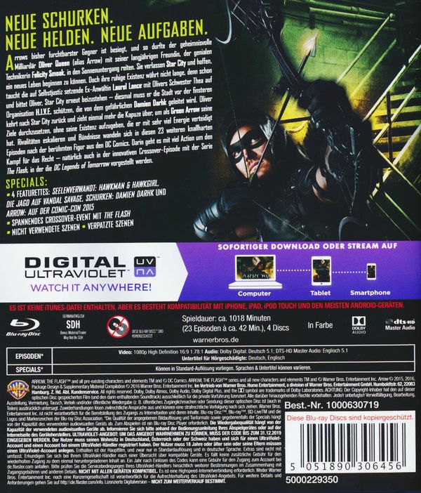 Produktbild: Arrow - Staffel 4 [4 BRs]