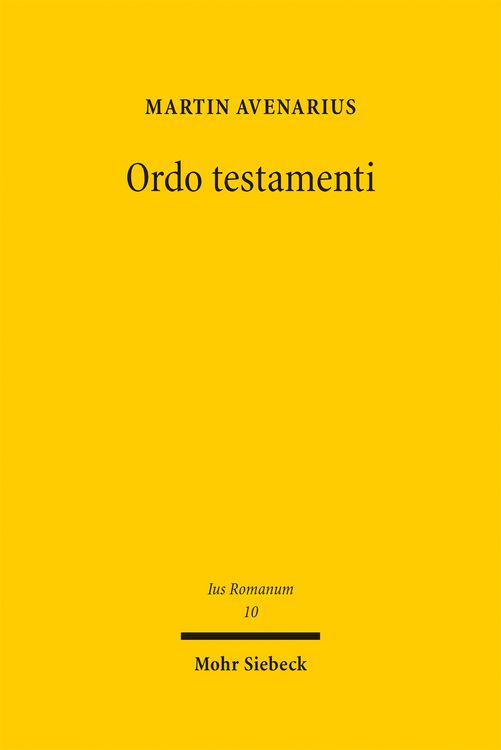 Produktbild: Ordo testamenti