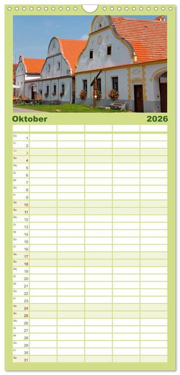 Produktbild: Familienplaner 2026 - Tschechien - Eine Reise durch ein wundersch&ouml;nes Land mit 5 Spalten (Wandkalender, 21 x 45 cm) CALVENDO