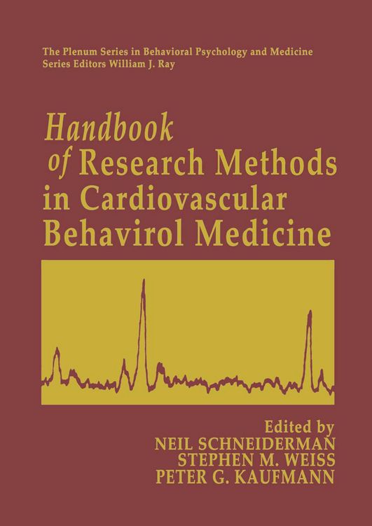 Produktbild: Handbook of Research Methods in Cardiovascular Behavioral Medicine