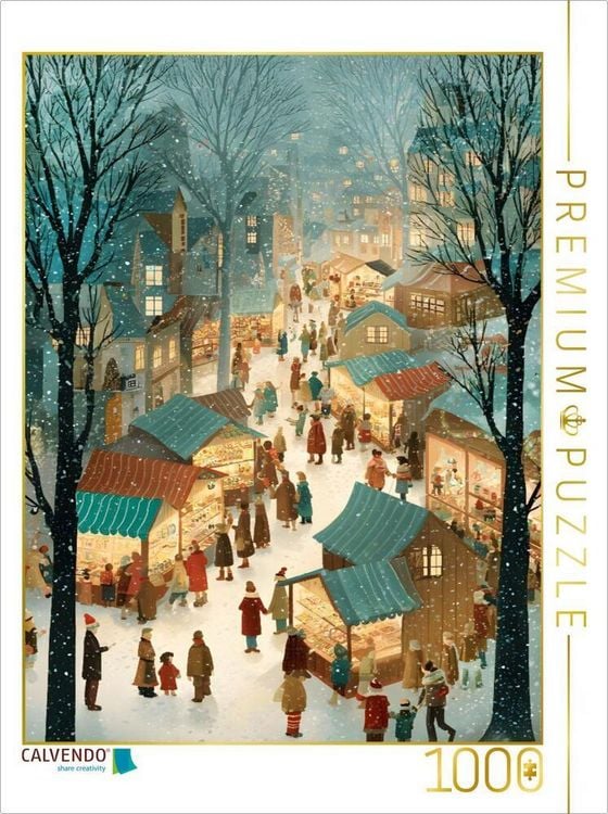 Produktbild: CALVENDO Puzzle Ein Motiv aus dem Kalender "Folk Art Seasons" | 1000 Teile Lege-Gr&ouml;&szlig;e 64x48cm Foto-Puzzle f&uuml;r gl&uuml;ckliche Stunden