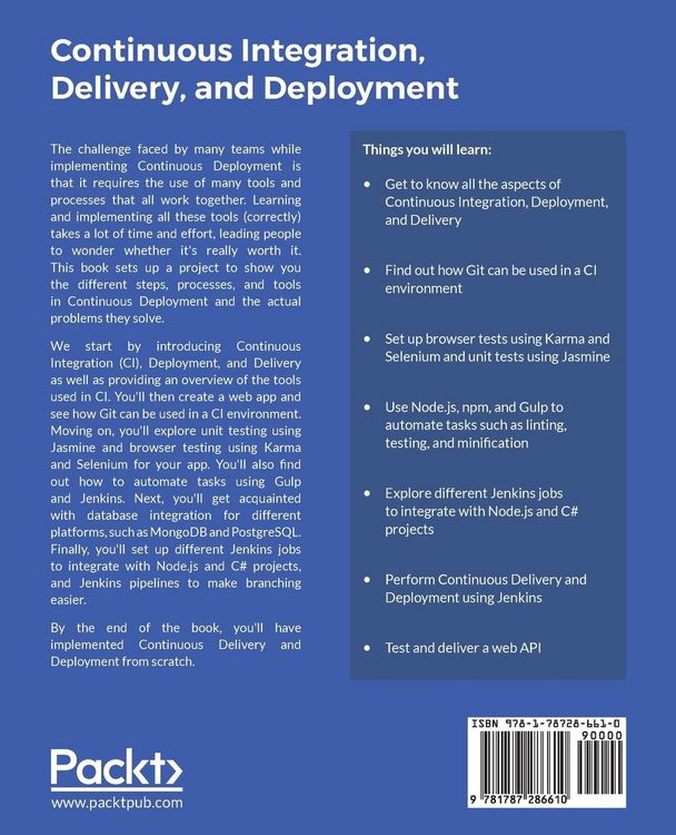 Produktbild: Continuous Integration, Delivery, and Deployment