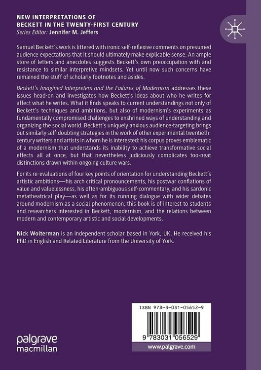 Produktbild: Beckett&rsquo;s Imagined Interpreters and the Failures of Modernism