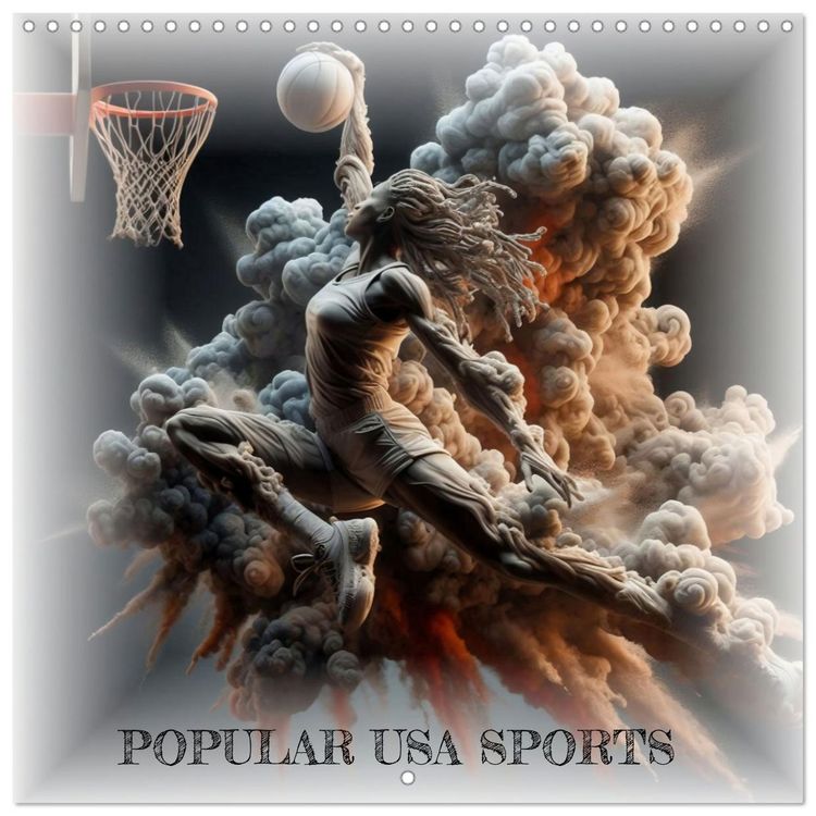 Produktbild: POPULAR USA SPORTS (Wall Calendar 2026 12 &times; 12 Inch) CALVENDO 12 Month Wall Calendar