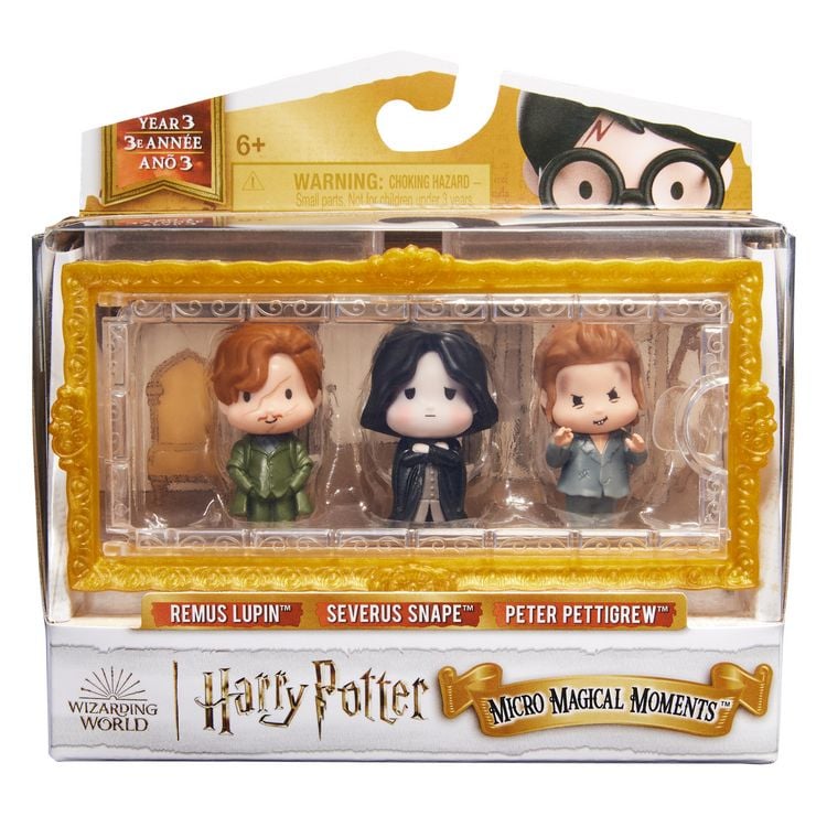 Produktbild: Wizarding World Harry Potter - Micro Magical Moments Sammelfiguren Multipack "Rivalen mit Remus Lupin, Severus Snape, Peter Pettigrew und Setzkasten