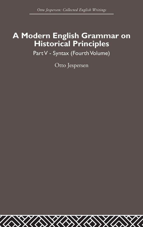 Produktbild: A Modern English Grammar on Historical Principles