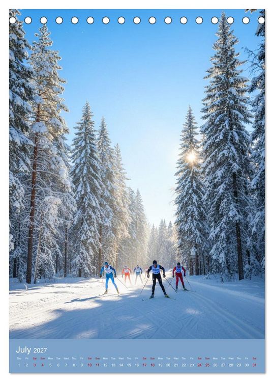 Produktbild: Snow in the Blood (Desk Calendar 2027 DIN A5 portrait), CALVENDO 12 Month DeskCalendar