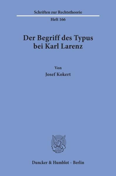 Produktbild: Der Begriff des Typus bei Karl Larenz.