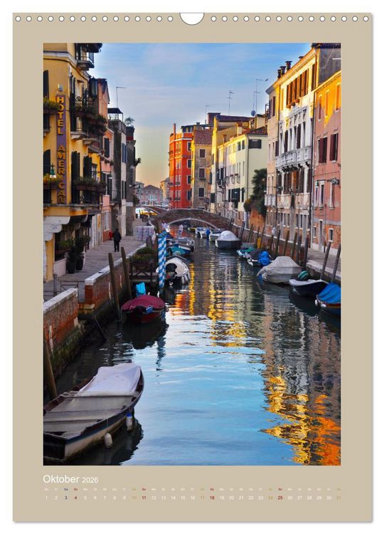 Produktbild: Erlebe mit mir Venedig im Winter (Wandkalender 2026 DIN A3 hoch), CALVENDO Monatskalender