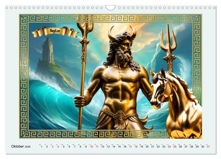 Produktbild: R&ouml;mische G&ouml;tter (Wandkalender 2026 DIN A3 quer), CALVENDO Monatskalender