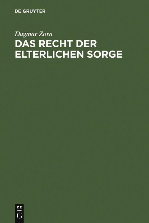 Produktbild: Das Recht der elterlichen Sorge