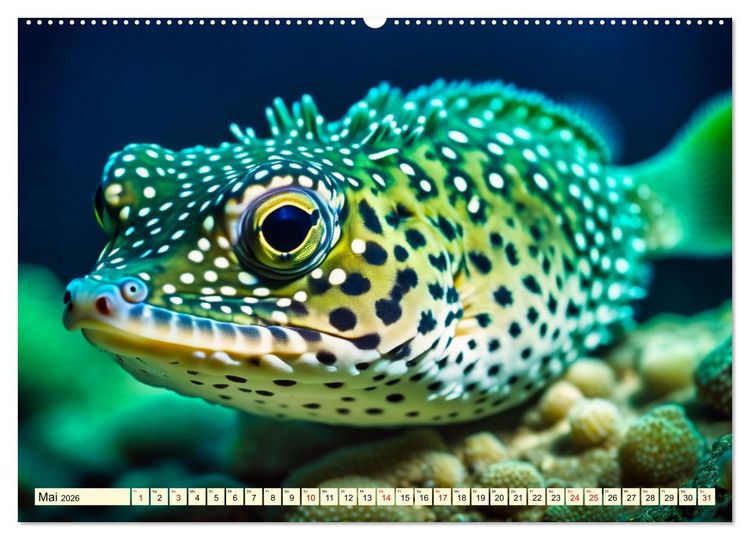 Produktbild: Faszinierende Fische (hochwertiger Premium Wandkalender 2026 DIN A2 quer), Kunstdruck in Hochglanz