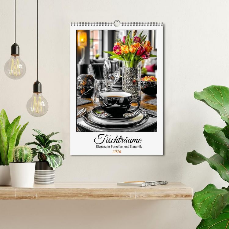 Produktbild: Tischtr&auml;ume. Eleganz in Porzellan und Keramik (Wandkalender 2026 DIN A3 hoch), CALVENDO Monatskalender