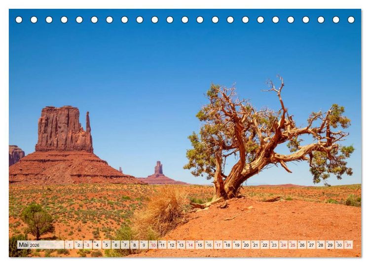 Produktbild: ARIZONA UND UTAH Ein einzigartiges Erlebnis (Tischkalender 2026 DIN A5 quer), CALVENDO Monatskalender