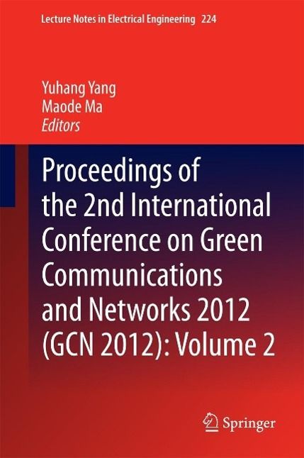 Produktbild: Proceedings of the 2nd International Conference on Green Communications and Networks 2012 (GCN 2012): Volume 2