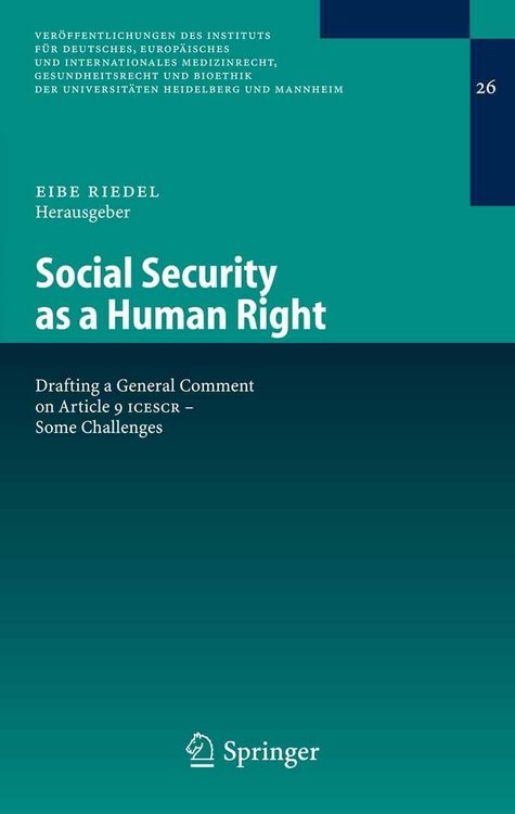 Produktbild: Social Security as a Human Right