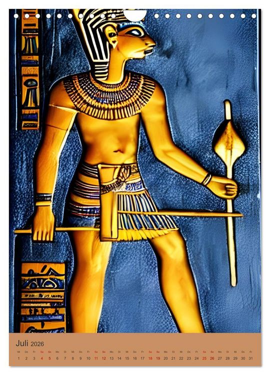 Produktbild: Altes &Auml;gypten - Computertr&auml;ume aus der KI (Wandkalender 2026 DIN A4 hoch), CALVENDO Monatskalender