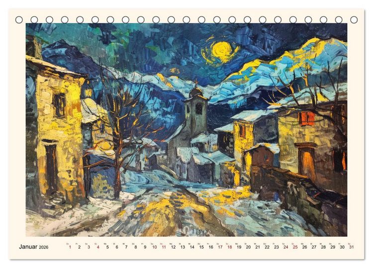 Produktbild: Vincents Jahr (Tischkalender 2026 DIN A5 quer), CALVENDO Monatskalender