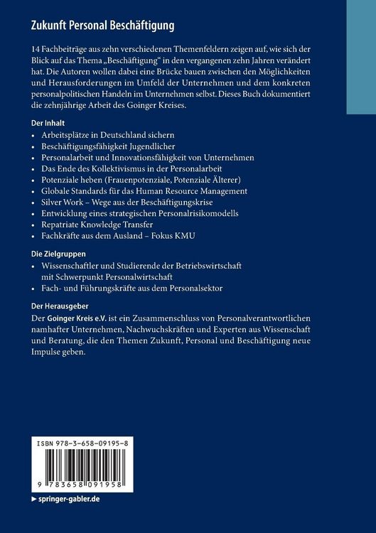 Produktbild: Zukunft Personal Besch&auml;ftigung