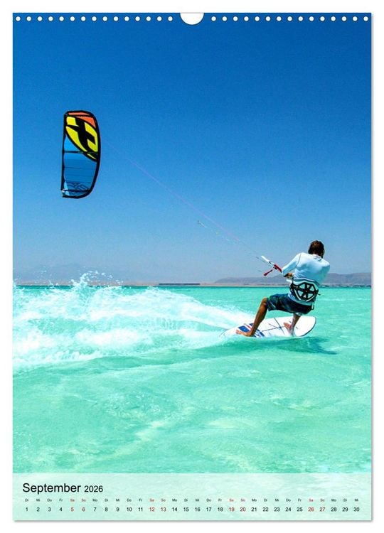 Produktbild: Kitesurfen - Fun pur (Wandkalender 2026 DIN A3 hoch), CALVENDO Monatskalender