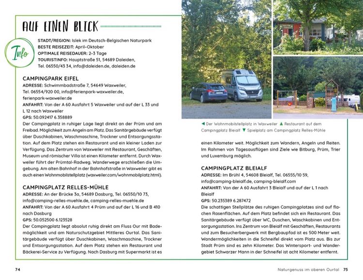 Produktbild: Wochenend und Wohnmobil - Kleine Auszeiten in der Eifel