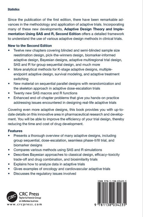 Produktbild: Adaptive Design Theory and Implementation Using SAS and R