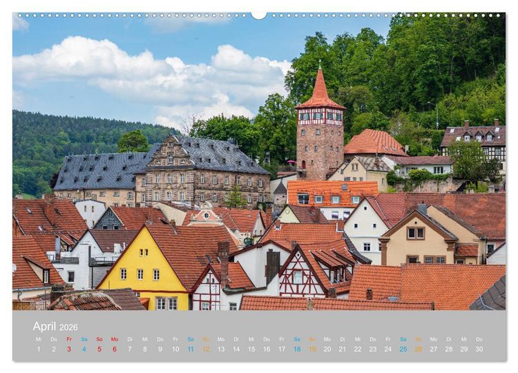 Produktbild: Kulmbach - zu F&uuml;&szlig;en der Plassenburg (Wandkalender 2026 DIN A2 quer), CALVENDO Monatskalender