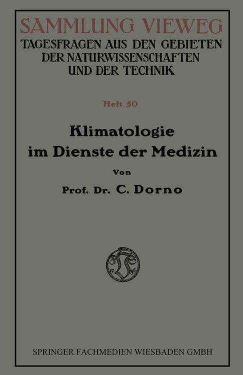 Produktbild: Klimatologie im Dienste der Medizin