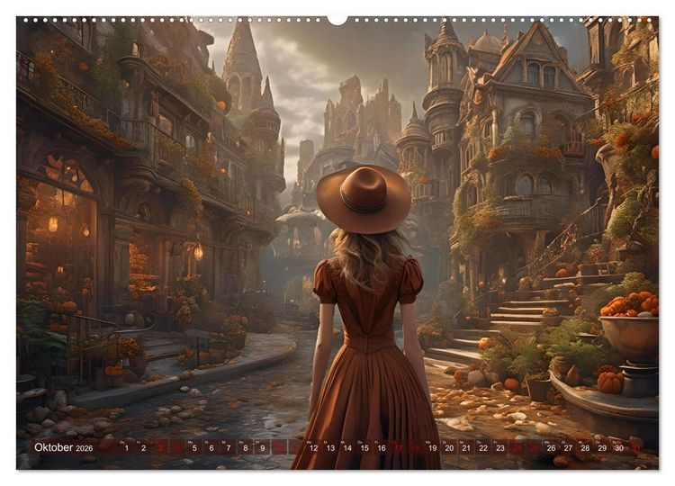 Produktbild: Elegante Momente - Frauen in harmonischer Umgebung (Wandkalender 2026 DIN A2 quer), CALVENDO Monatskalender