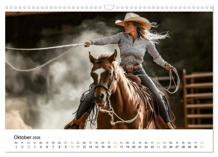 Produktbild: Westernwelt (Wandkalender 2026 DIN A3 quer), CALVENDO Monatskalender