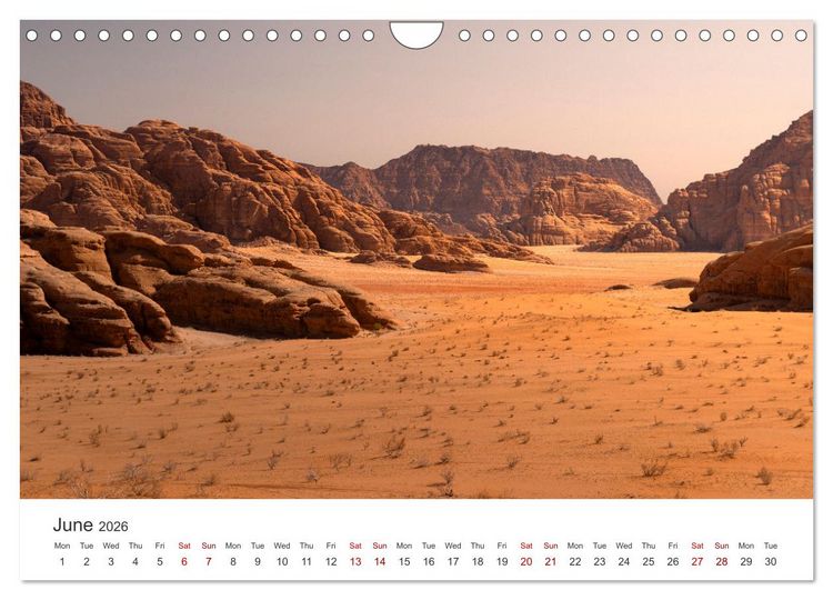 Produktbild: Jordan Sand, Stone and Salt (Wall Calendar 2026 DIN A4 landscape), CALVENDO 12 Month Wall Calendar