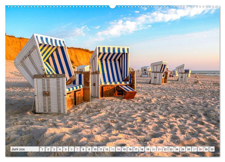 Produktbild: INSELLIEBE SYLT Zauberhafte Momente (hochwertiger Premium Wandkalender 2026 DIN A2 quer), Kunstdruck in Hochglanz