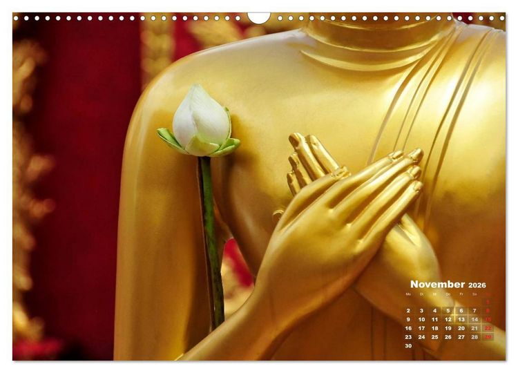 Produktbild: Thailands Buddhas (Wandkalender 2026 DIN A3 quer), CALVENDO Monatskalender