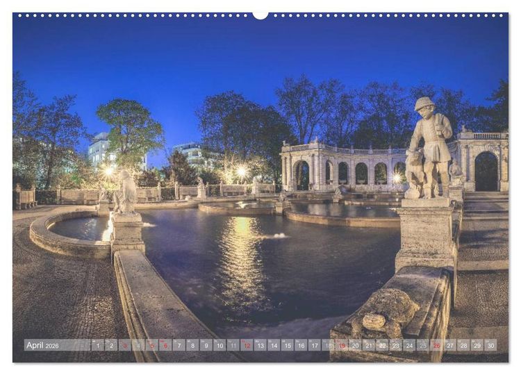 Produktbild: Berlin Citylights (Wandkalender 2026 DIN A2 quer), CALVENDO Monatskalender